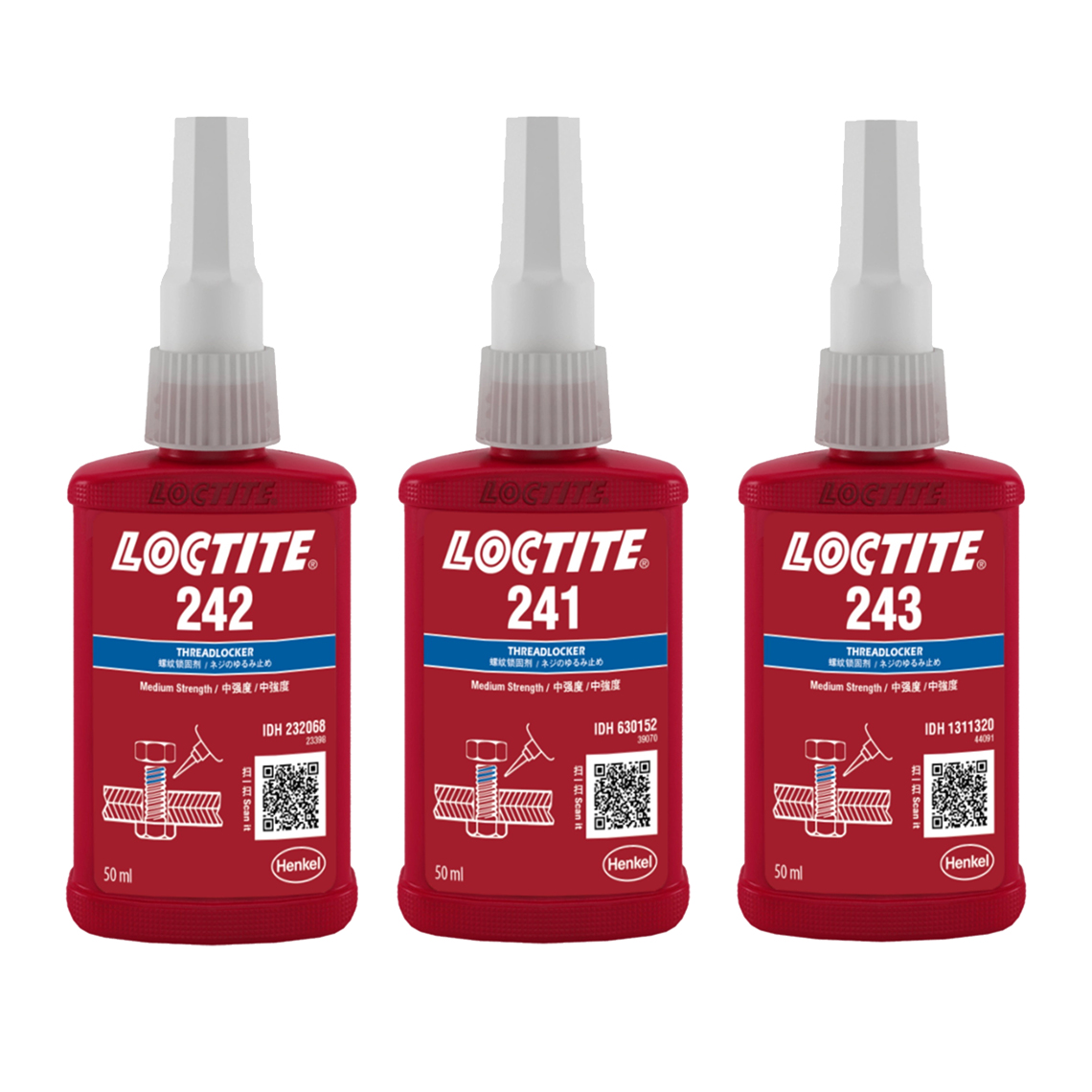 Universal de metal adhesivo anaeróbico de alta temperatura del sellador de roscas Wyw02 Loctite 243 Threadlocker