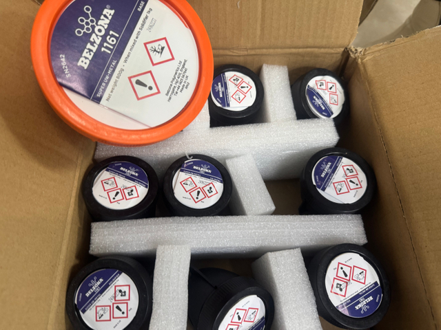 FM Belzona 1121 (Super XL-Metal) Reparaciones de metales Agente de reparación industrial para acero inoxidable de metal esmaltado