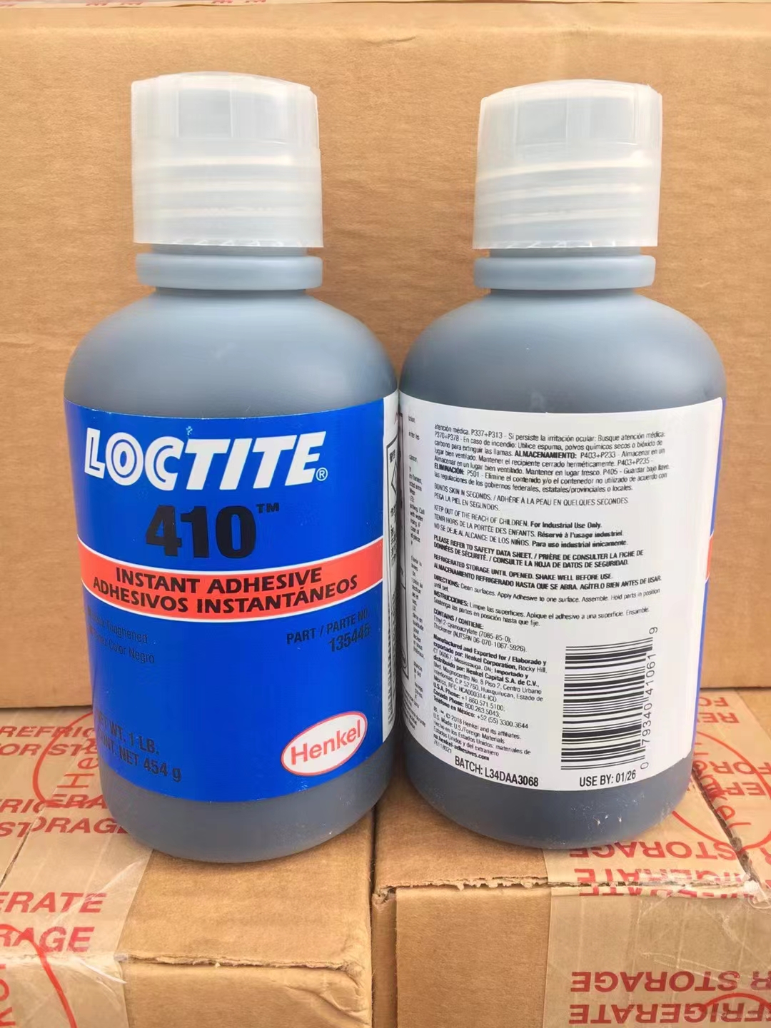 FM41 Loctite 410 Adhesivo instantáneo de un solo componente endurecido con caucho negro, curado a temperatura ambiente y relleno de espacios