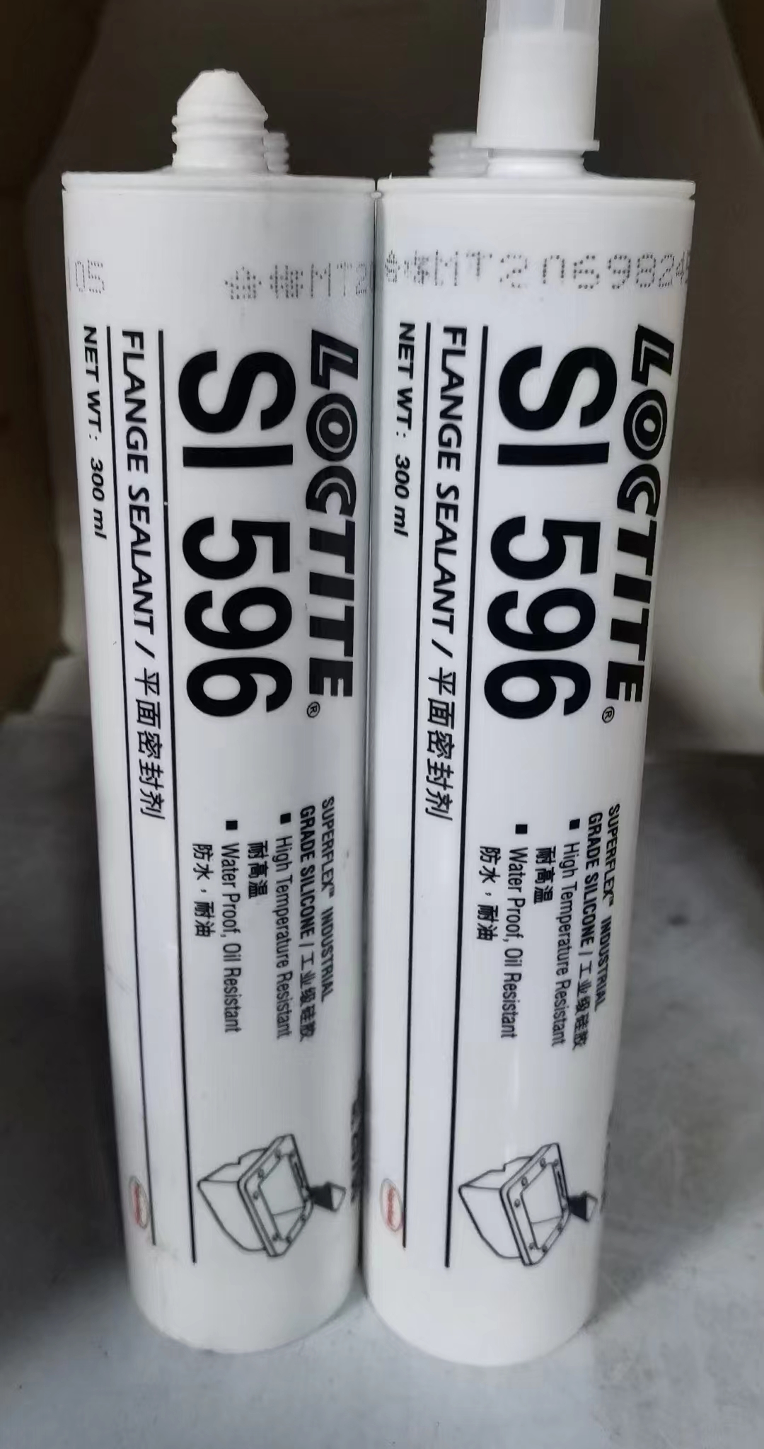 Sellador adhesivo de silicona de silicona negra FM30 Loctite SI596 para materiales de bridas