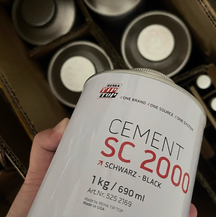 Zyx Rema Tip Top Special Cement BL Tire 650 G 200g Reparación de estaño Vulcanización Talleres de cemento Herramienta de cemento especial