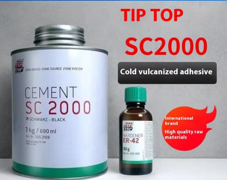 TIP ZSQ TOP SC2000 SC4000 Cinturón de pegamento epoxi Agente de unión de vulcanización fría para carpintería adhesivo de goma Glue frío