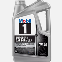 ZYQ3 MOBIL 1 Fórmula de automóvil europeo 0w40 4.73 litros Mobil 1 Aceite del motor Lubricante de alto rendimiento y limpiador