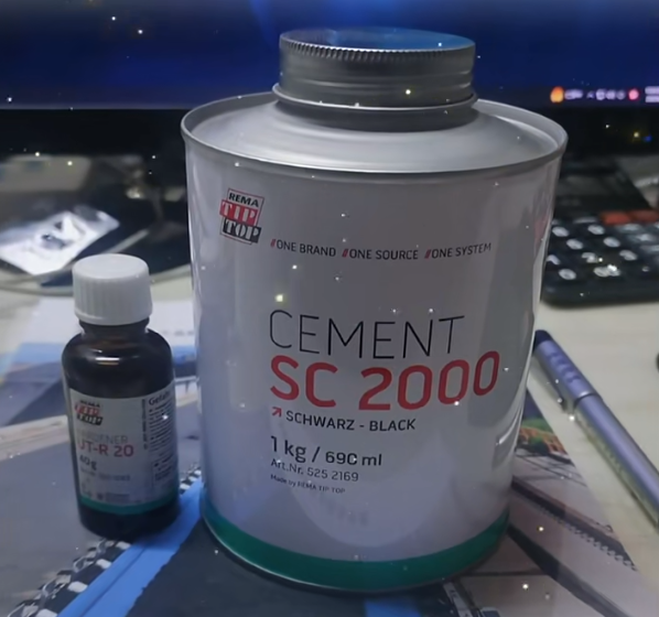 Zyx Rema Tip Top Special Cement BL Tire 650 G 200g Reparación de estaño Vulcanización Talleres de cemento Herramienta de cemento especial