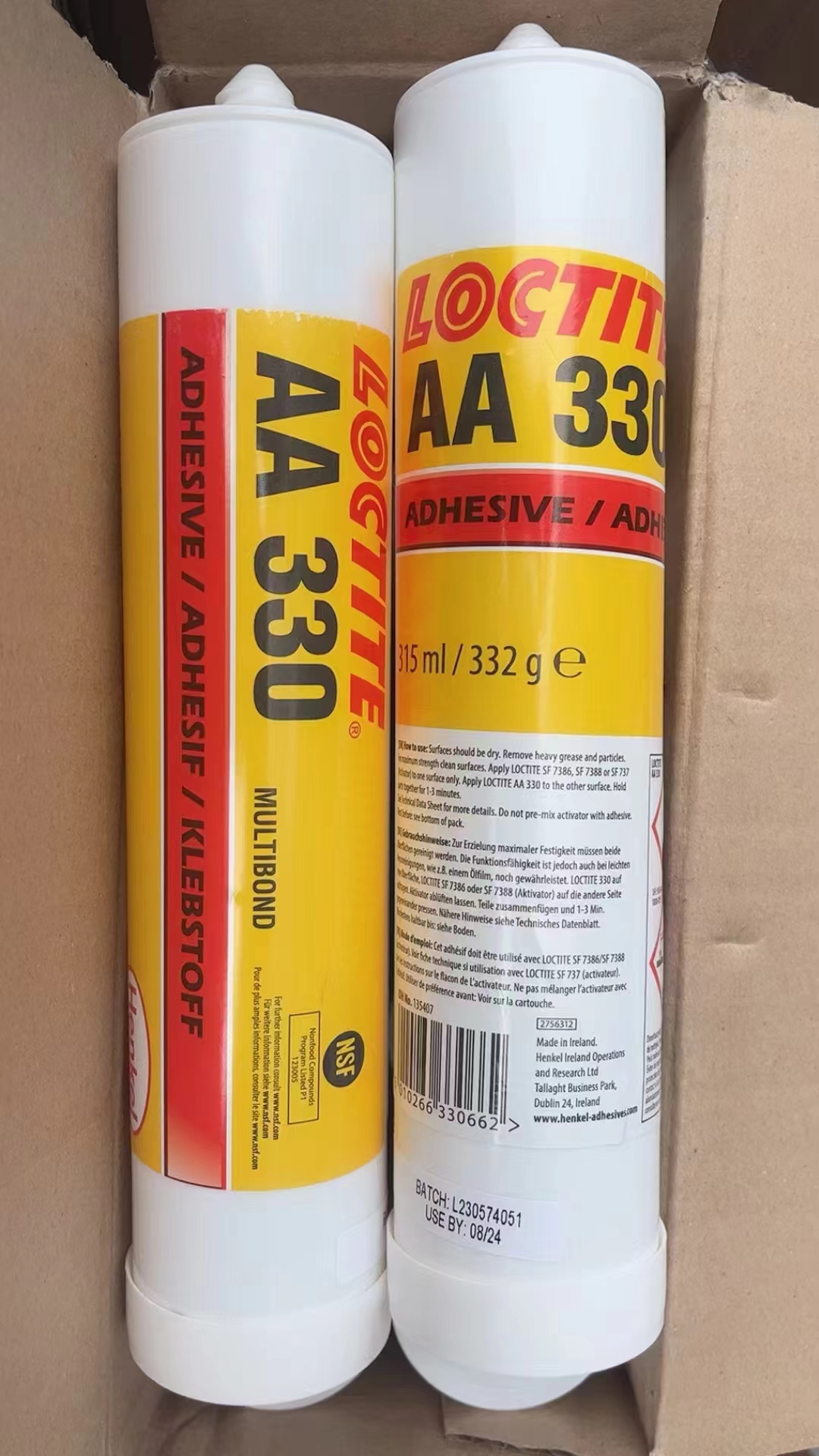 FM40 Loctite AA 366 Adhesivo estructural de curado UV Adhesivo de fijación rápida de viscosidad media